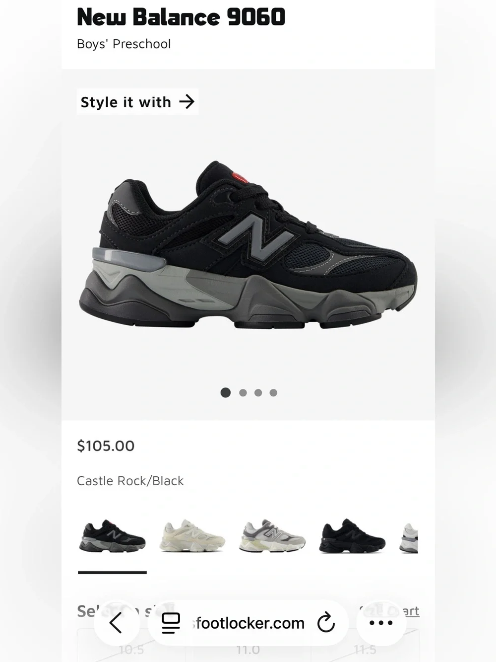 Kids New Balance 9060 2.5 Youth